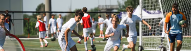 Young players training during a Fundación Real Madrid soccer camp session in Calgary